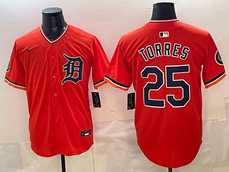 Men Detroit Tigers #25 Torres orange Nike MLB Jersey 0402002